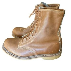 Vintage Brown Leather Lehigh Electrical Safery Work Boots Men’s 9.5 Hipster
